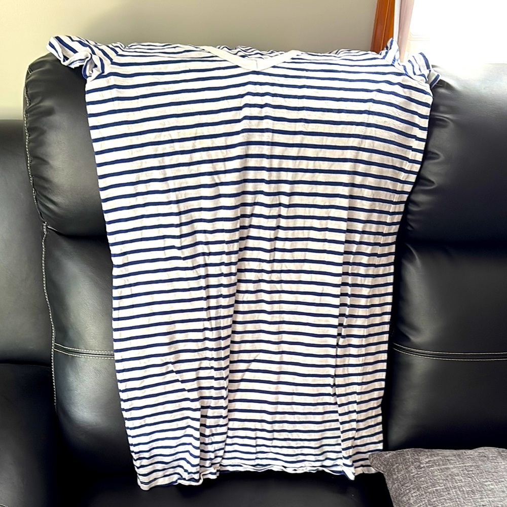 Universal Thread Navy blue and white slip dress size large maxi